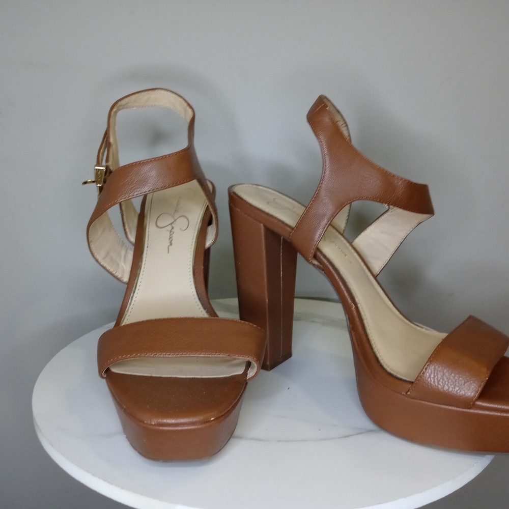 Brown Platform Sandals/ Heels.   Jessica Simpson